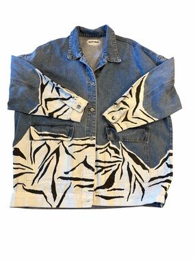 Wren + Glory Hand Painted Denim Jacket | One Size |